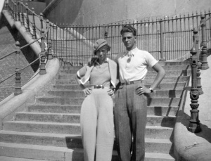 Rosie and Wim in Blankenberg, Belgium, 1936